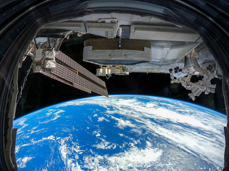 South Pacific Ocean, east of New Zealand as viewed from the cupola